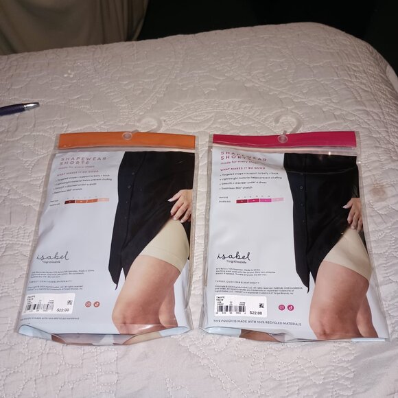 Shapewear Bike Shorts Maternity - Isabel Maternity by Ingrid & Isabel™ Taupe - Picture 5 of 9